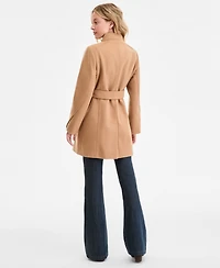 Michael Michael Kors Women's Asymmetric Belted Coat, Exclusively at Macy's