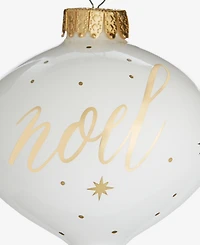 Holiday Lane Blessed Glass Noel 2025 Onion Ornament, Macy's Exclusive