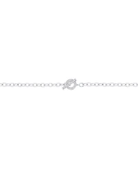 And Now This Cubic Zirconia Toggle Necklace