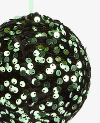 Holiday Lane Enchanted Forest Green Sequin Ball Ornament, Macy's Exclusive