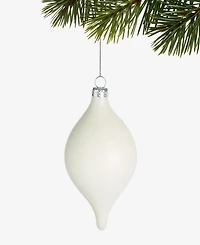 Holiday Lane Iced Delight White Reflector Finial Ornament, Macy's Exclusive