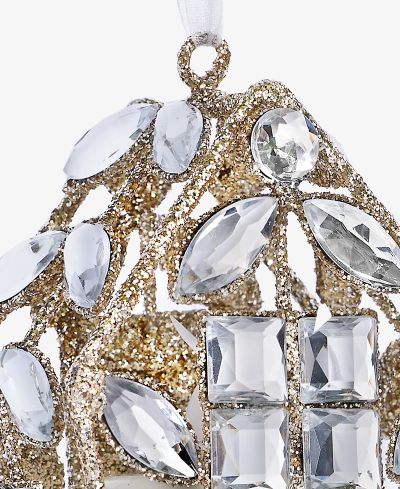 Holiday Lane Jeweled Classics Iron House Ornament, Macy's Exclusive