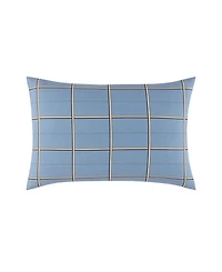 Closeout! Boss Home by Hugo Boss Check Cotton Sateen Sham Pair, Standard