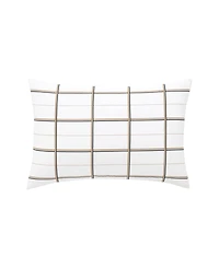 Closeout! Boss Home by Hugo Boss Check Cotton Sateen Sham Pair, Standard