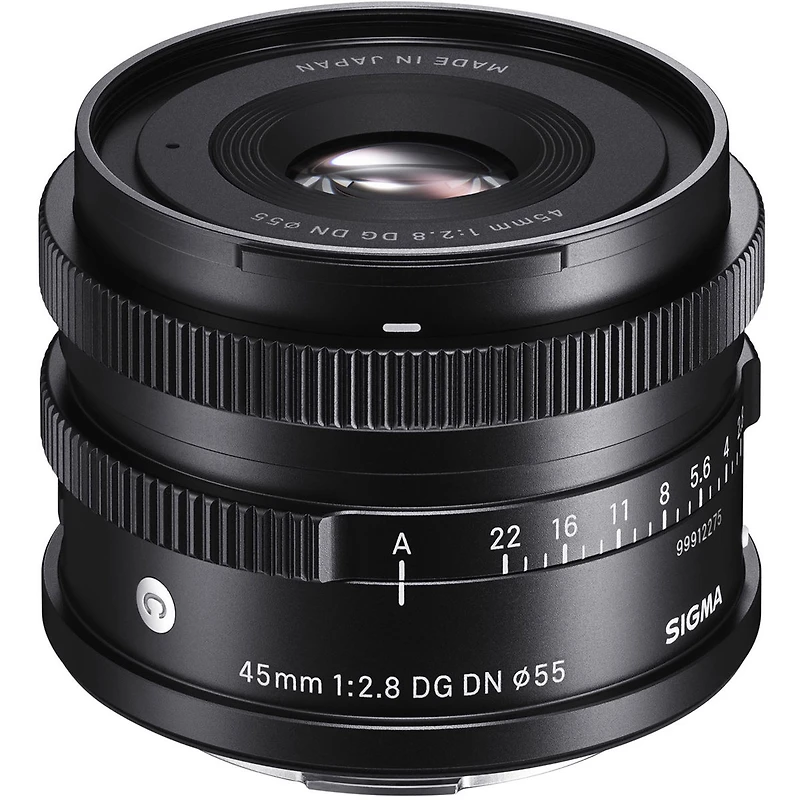 Sigma 45mm f/2.8 Dg Dn Contemporary Lens for L Mount, Bundle with ProOptic 55mm Filter Kit, Flex Lens Shade, Lens Pouch, Lens Cleaner, Cleaning Kit,