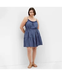 City Chic Women's Plus Sweet Tiers Mini Dress