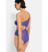 Lscn by Lascana Women's One Shoulder One Piece Swimsuit