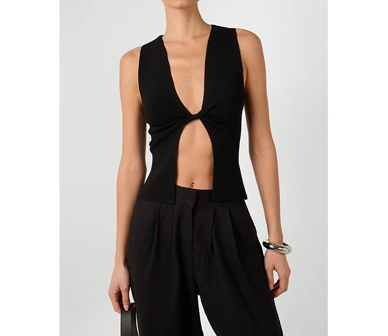 WeWoreWhat Women's Twist Front Flyaway Tank