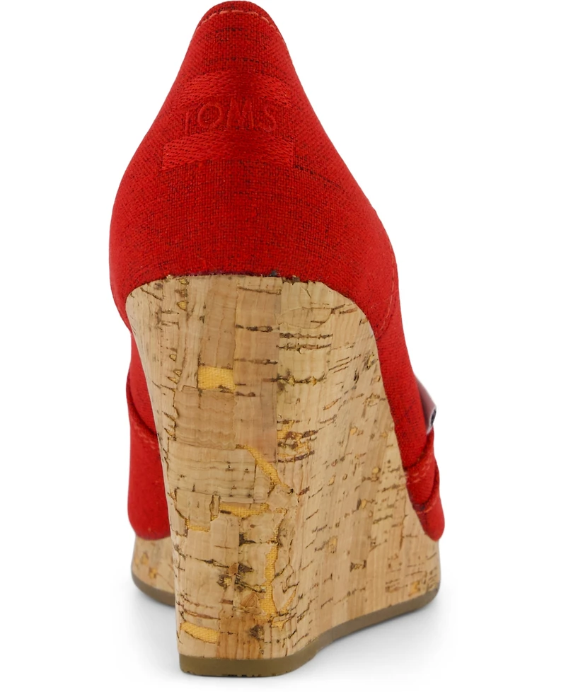 Toms Women's Slip On Wedge Sandals