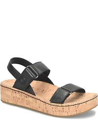 Born Women's Sloan Round Toe Wedge Sandals