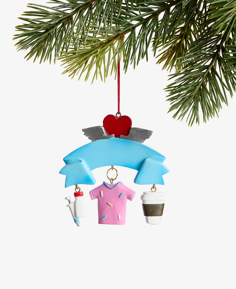 Holiday Lane Eclectic Charm Scrub Life Nurse Ornament, Macy's Exclusive