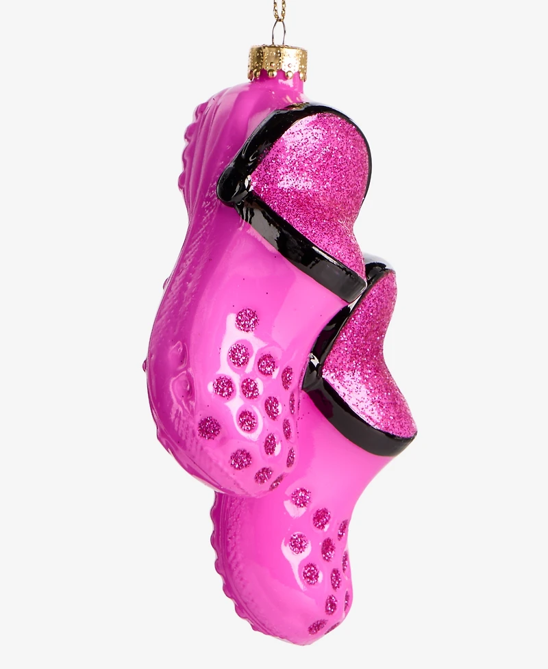 Holiday Lane Eclectic Charm Glass Slip-On Shoes Ornament, Macy's Exclusive