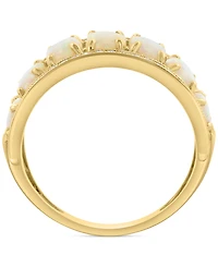 Effy Opal (2 ct. t.w.) & Diamond (1/5 ct. t.w.) Oval Channel Ring in 14k Gold