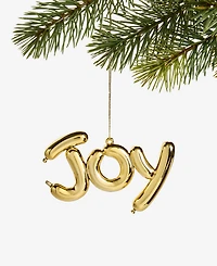 Holiday Lane Merry Magic Gold Balloon Joy Ornament, Macy's Exclusive