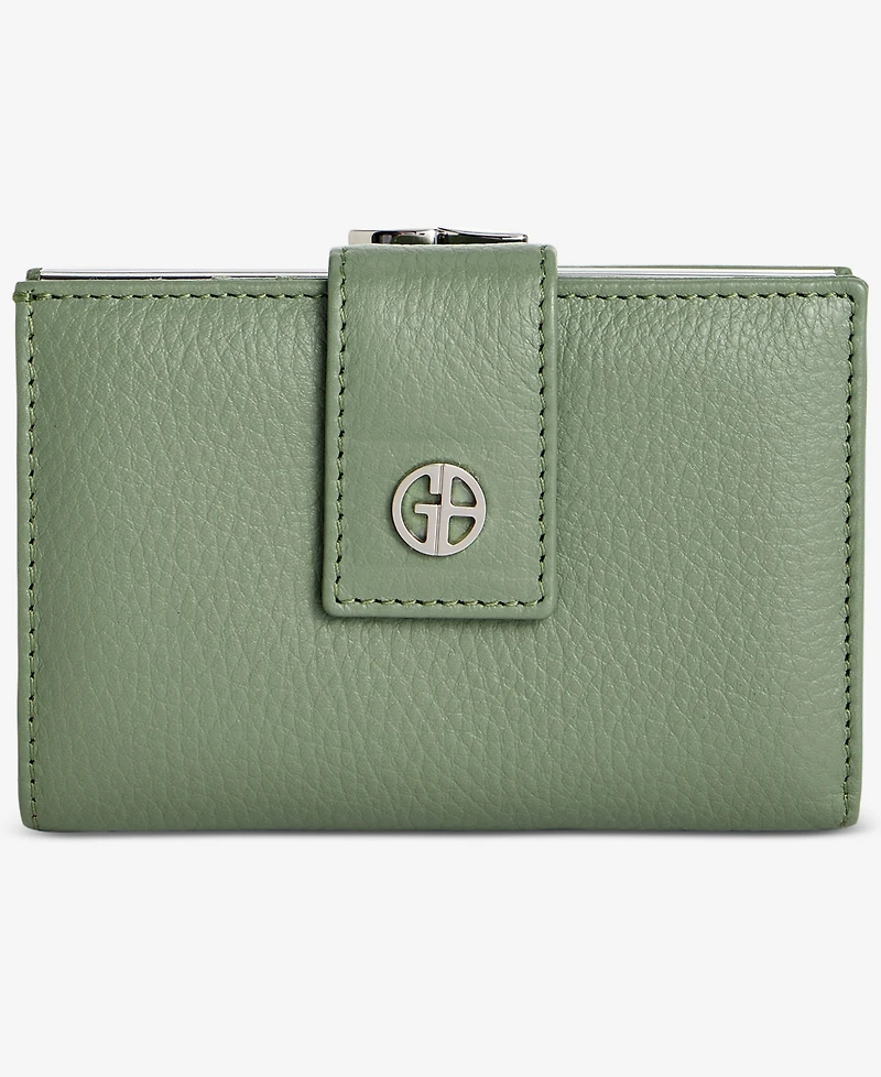 Giani Bernini Softy Leather Framed Colorblock Wallet, Created for Macy's