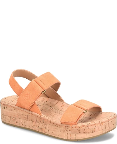 Born Women's Sloan Round Toe Wedge Sandals