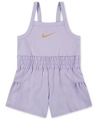 Nike Little Girls Sunny Swoosh Runsie Romper