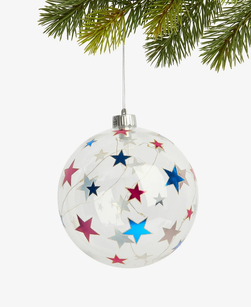 Holiday Lane Merry Magic Light Up Star Ball Ornament, Macy's Exclusive