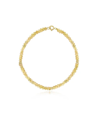 The Lovery Citrine Bead Bracelet 14K Gold