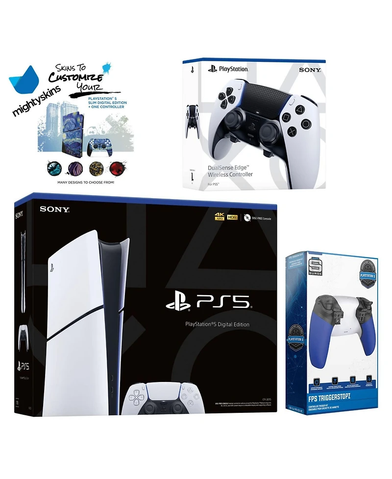Sony PlayStation 5 Slim Digital with Extra Edge Controller