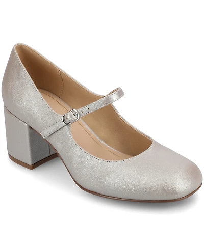 Journee Collection Women's Okenna Mary Jane Block Heel Pumps