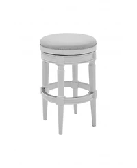 Solid Wood Swivel Backless Bar Height Chair for Kitchen or Bar