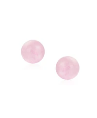 Bling Jewelry Set of 3 8MM Natural Pink Quartz Red Carnelian Green Aventurine Drop Ball Earrings