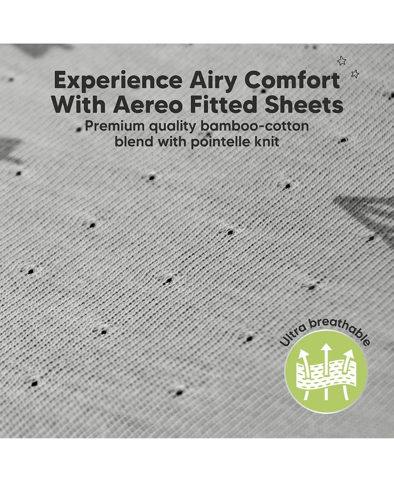 KeaBabies 2pk Aereo Fitted Crib Sheets for Boys, Girls, 52x28 Standard Baby Mattress Sheets, Bamboo Viscose Cotton