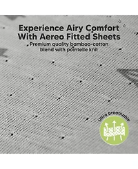 KeaBabies 2pk Aereo Fitted Crib Sheets for Boys, Girls, 52x28 Standard Baby Mattress Sheets, Bamboo Viscose Cotton