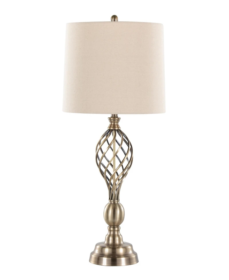 Lumisource 29" Metal Linx Twist Contemporary Table Lamp, Set of 2