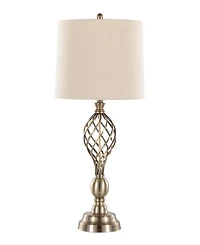 Lumisource 29" Metal Linx Twist Contemporary Table Lamp, Set of 2