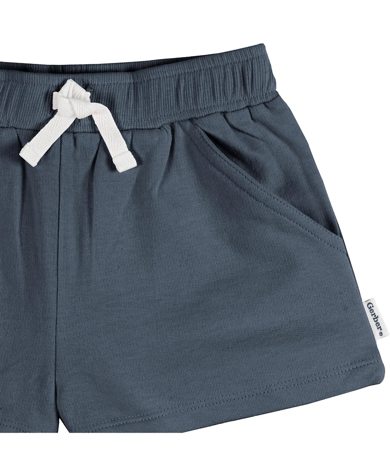 Gerber Toddler Girls Knit Shorts, 3-Pack