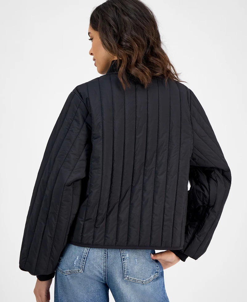 Rains Women's Stand-Collar Bomber Jacket