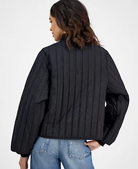 Rains Women's Stand-Collar Bomber Jacket