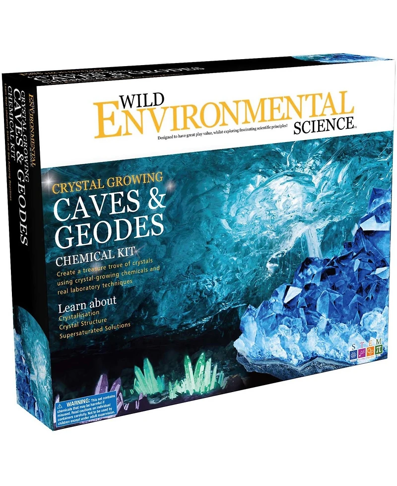 Wild Environmental Science Crystal Growing Caves and Geodes Science Kit Toys
