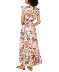Vince Camuto Women's Paisley-Print Tiered Maxi Dress
