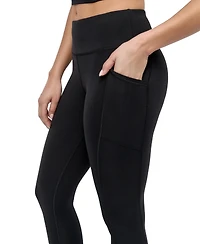 Dkny Sport Women's Rhinestone-Logo High-Rise 7/8 Leggings