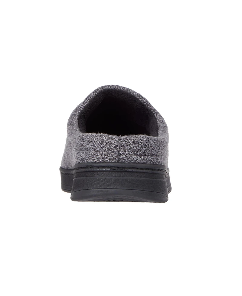 Isotoner Men's Heathered Knit Brady Clog Slippers