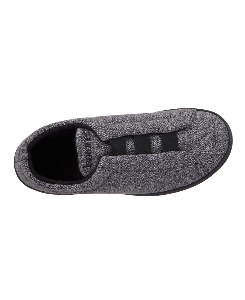 Isotoner Men's Heathered Knit Brady Closed Back Slippers