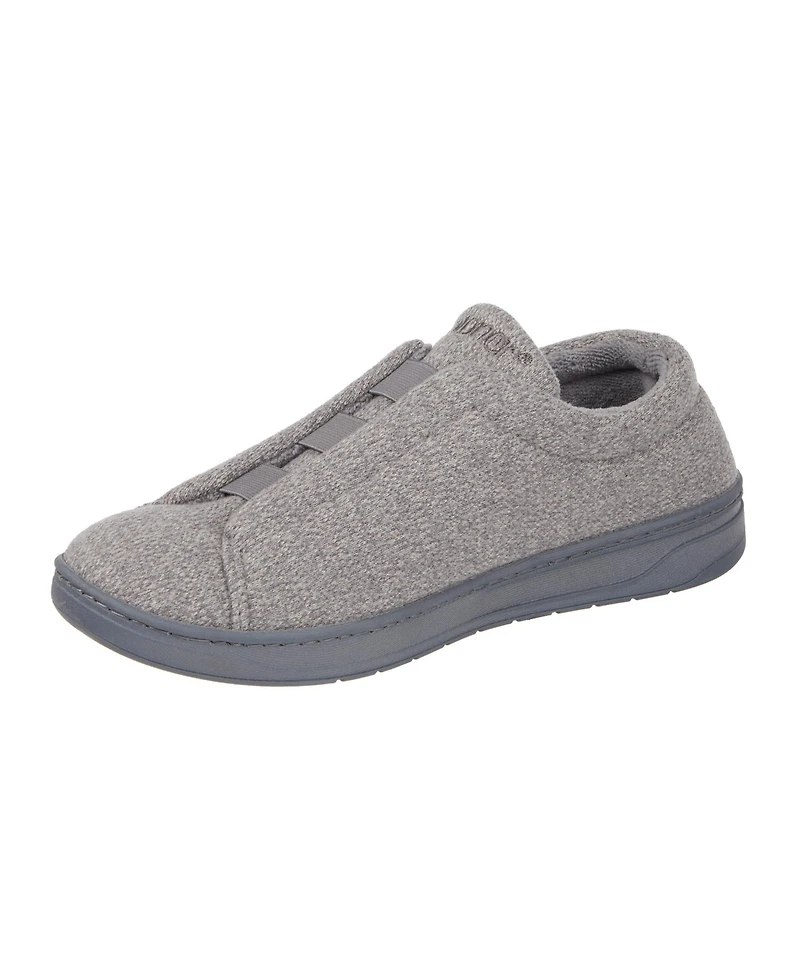 Isotoner Men's Heathered Knit Brady Closed Back Slippers