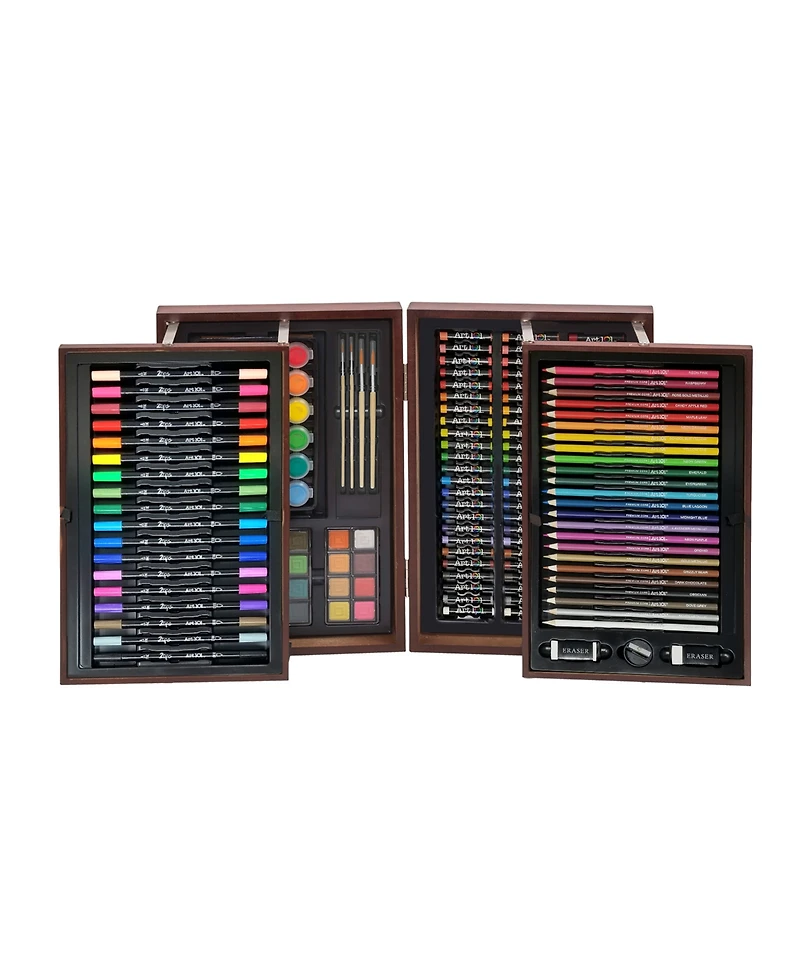 Art 101 Deluxe Art Doodle Wood Art Set, 168 Piece