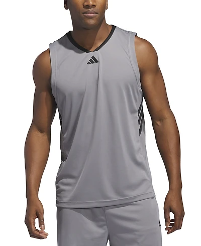 adidas Men's Bball Logo Graphic Tank Top