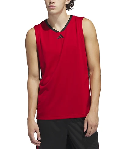 adidas Men's Bball Logo Graphic Tank Top