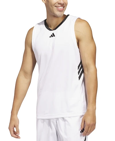 adidas Men's Bball Logo Graphic Tank Top