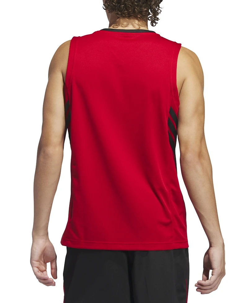 adidas Men's Bball Logo Graphic Tank Top