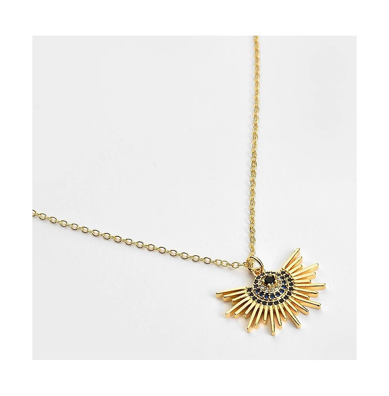 Sohi Women's Half-Sol Pendant Necklace