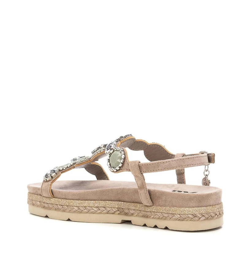 Women's Flat Suede Sandals By Xti