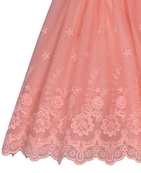 Bonnie Baby Girls Bow Shoulder Embroidered Float Dress