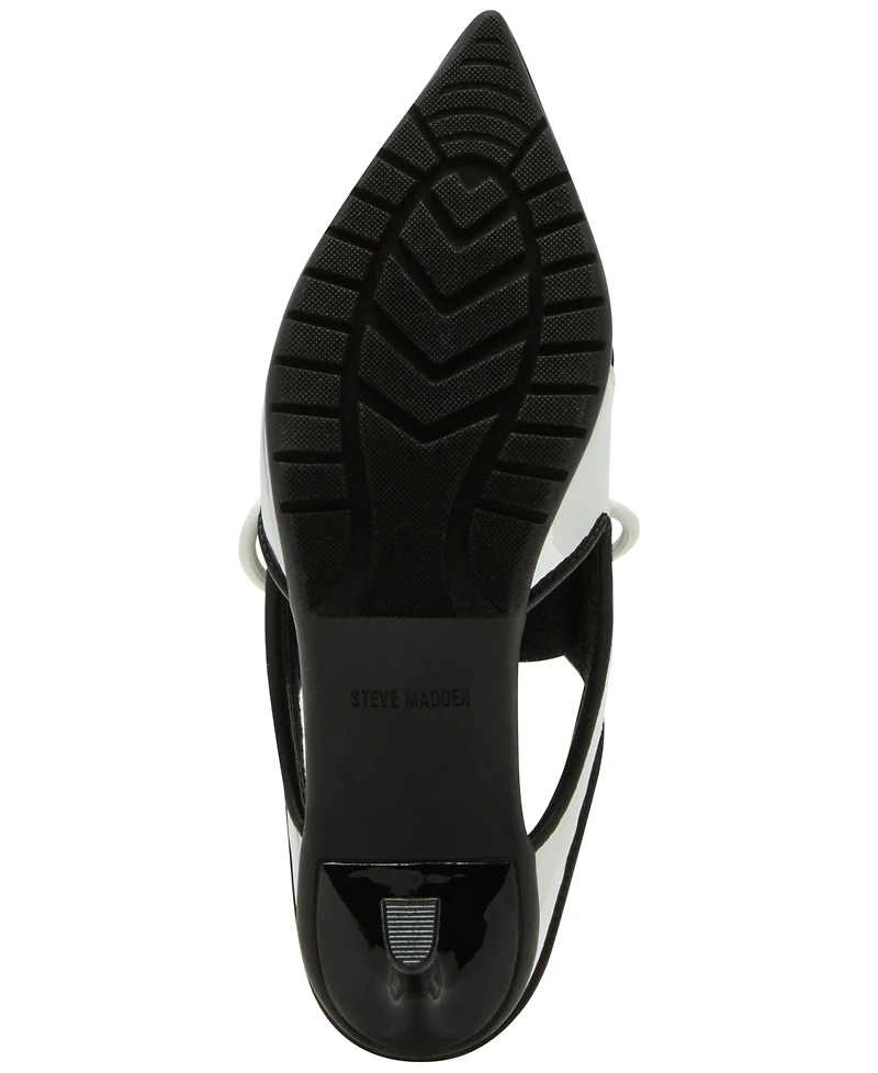 Steve Madden Women's Shevron Kitten-Heel Sport Dress Mules
