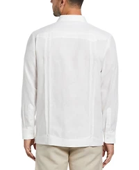 Cubavera Men's 100% Linen Long Sleeve 4 Pocket Guayabera Shirt